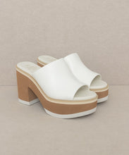 Load image into Gallery viewer, Oasis Society Maren - Layered Platform Heel Slides
