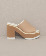 Load image into Gallery viewer, Oasis Society Maren - Layered Platform Heel Slides
