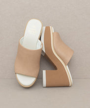 Load image into Gallery viewer, Oasis Society Maren - Layered Platform Heel Slides
